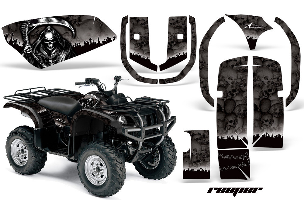 Yamaha Grizzly 660 Graphics Kit Reaper B